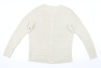 NEXT Womens Beige   Cardigan Jumper Size M