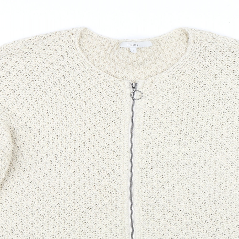 NEXT Womens Beige   Cardigan Jumper Size M