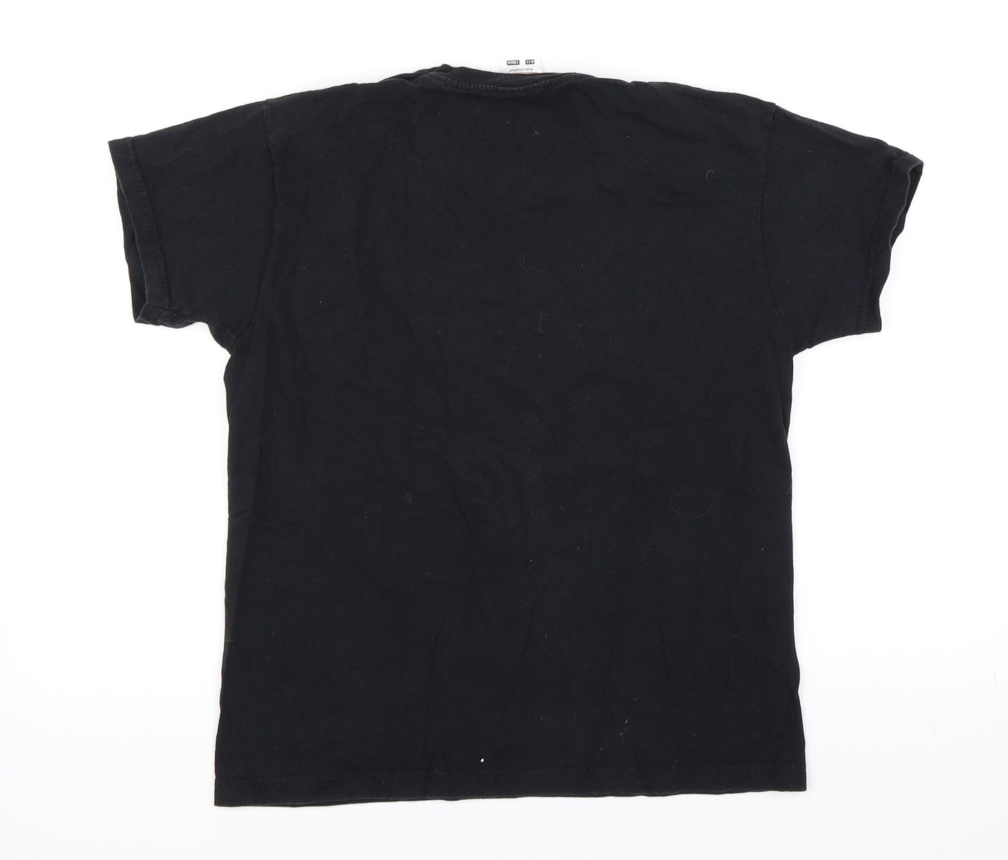 Fruit of the Loom Girls Black   Basic T-Shirt Size 9 Years