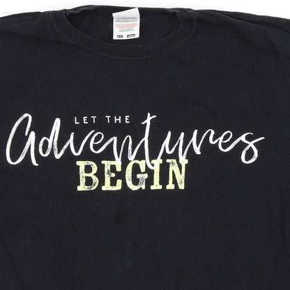 Fruit of the Loom Girls Black   Basic T-Shirt Size 9 Years