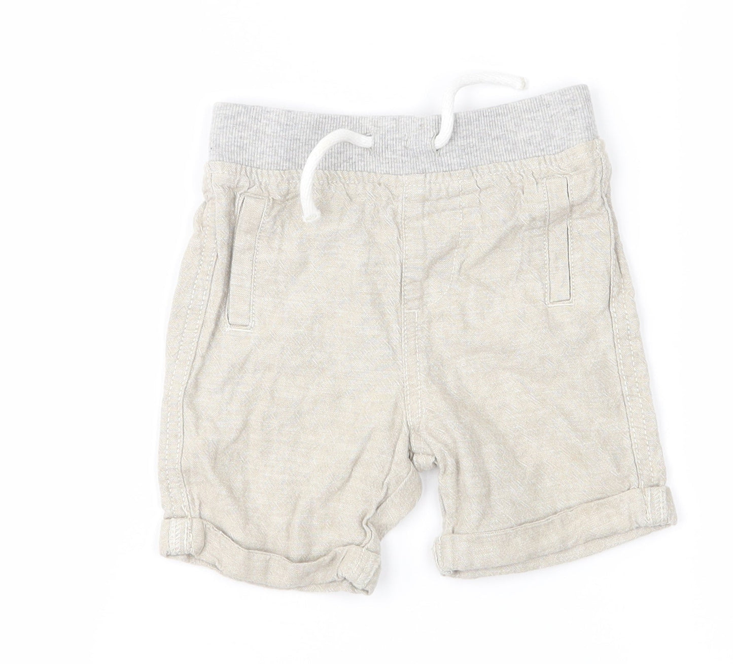 Denim & Co. Baby Beige   Cropped Trousers Size 9-12 Months