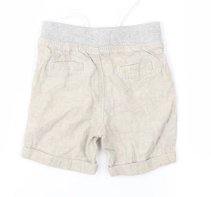 Denim & Co. Baby Beige   Cropped Trousers Size 9-12 Months