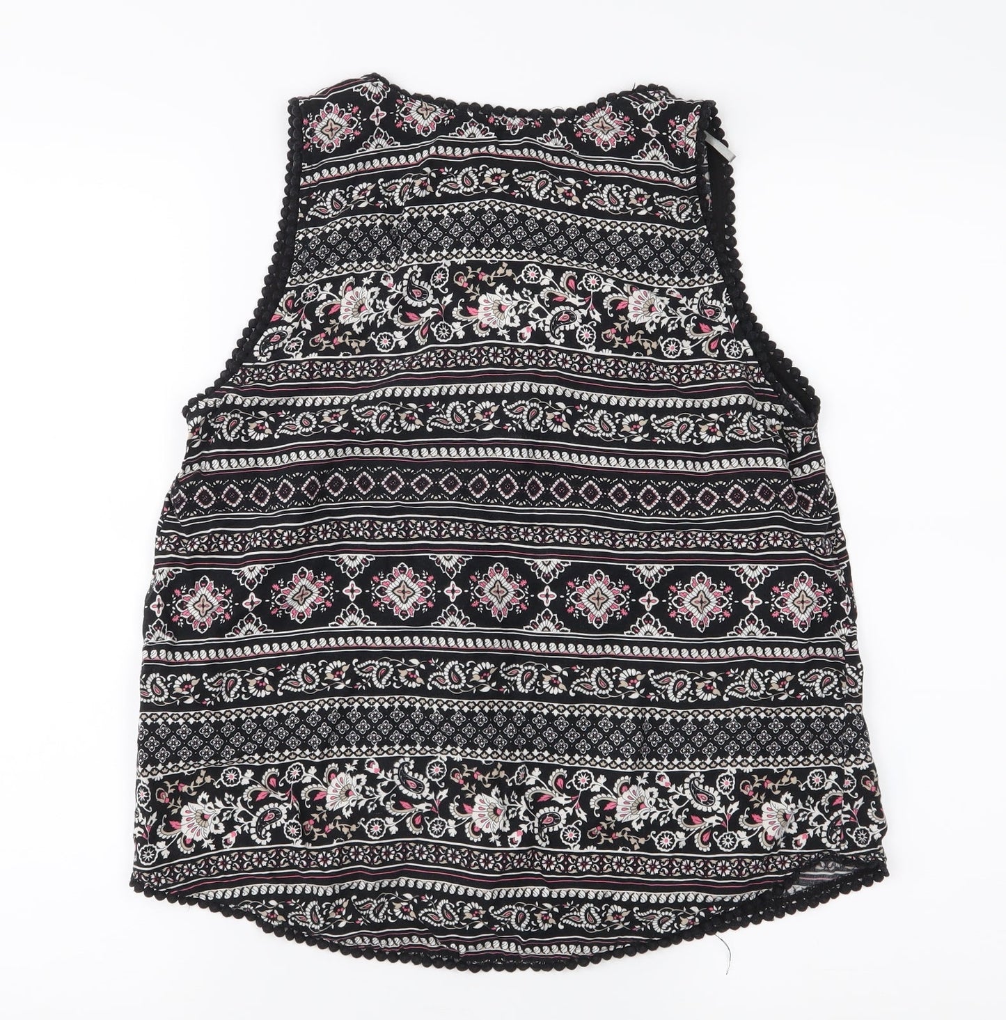 Womens UK Size 8 Dorothy Perkins Black Basic Tank