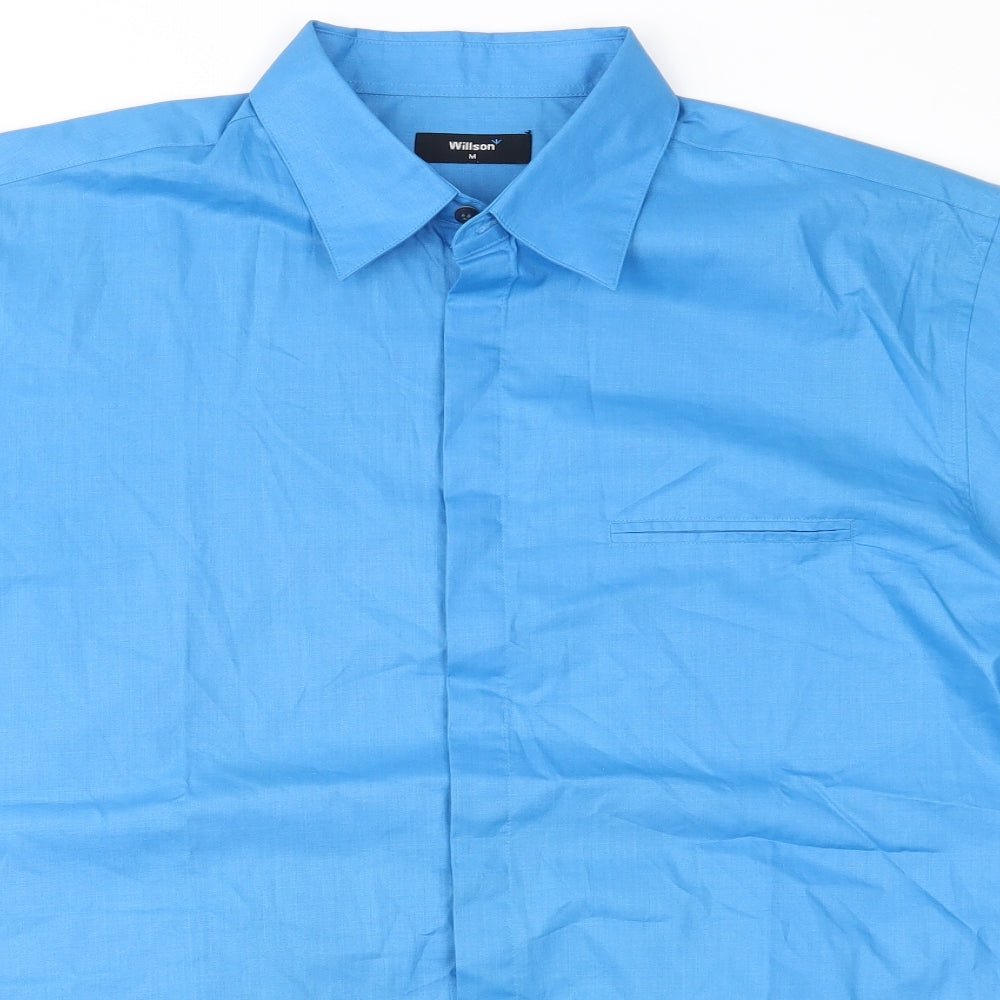 wilsons Mens Blue    Button-Up Size M