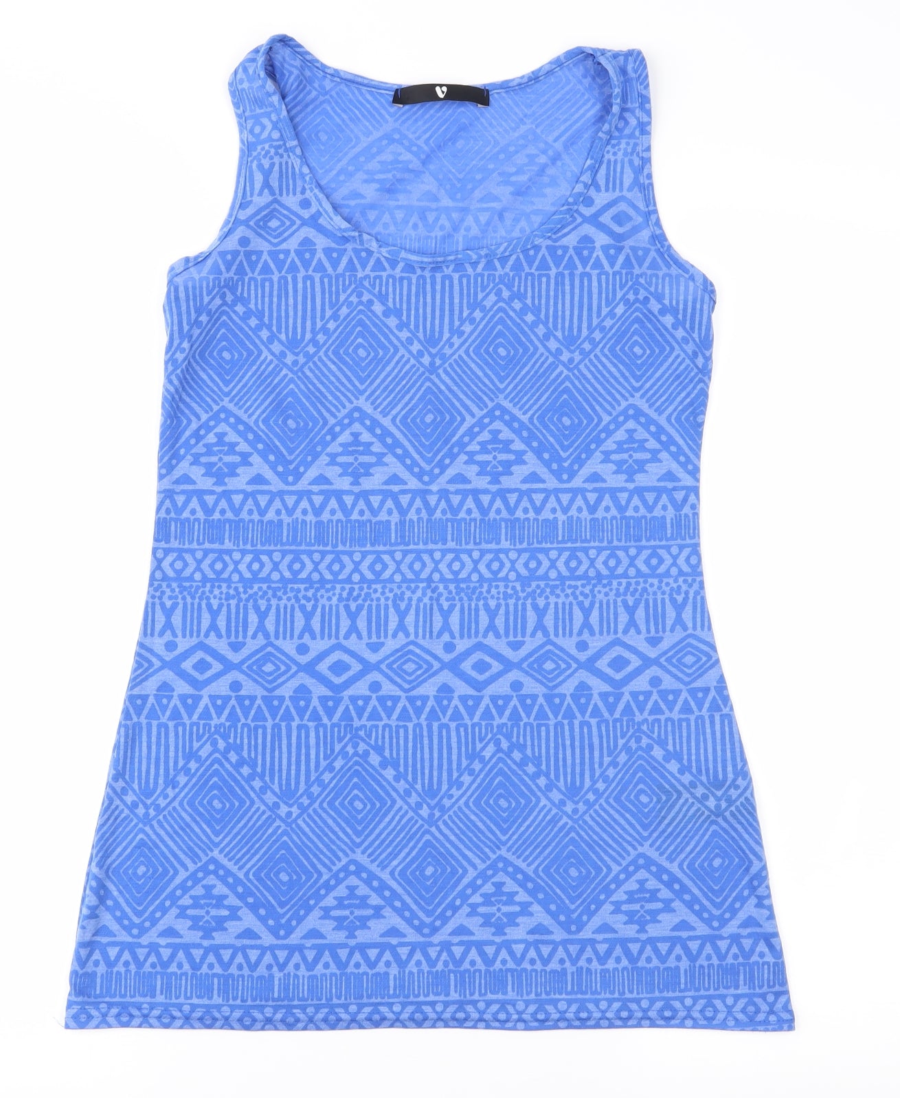 Womens UK Size 8 V by Very Blue Basic Tank
