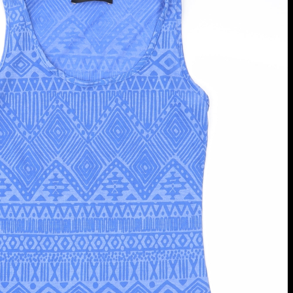 Womens UK Size 8 V by Very Blue Basic Tank