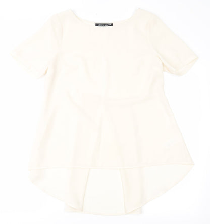 Womens UK Size 10 Love Label Ivory Basic Blouse