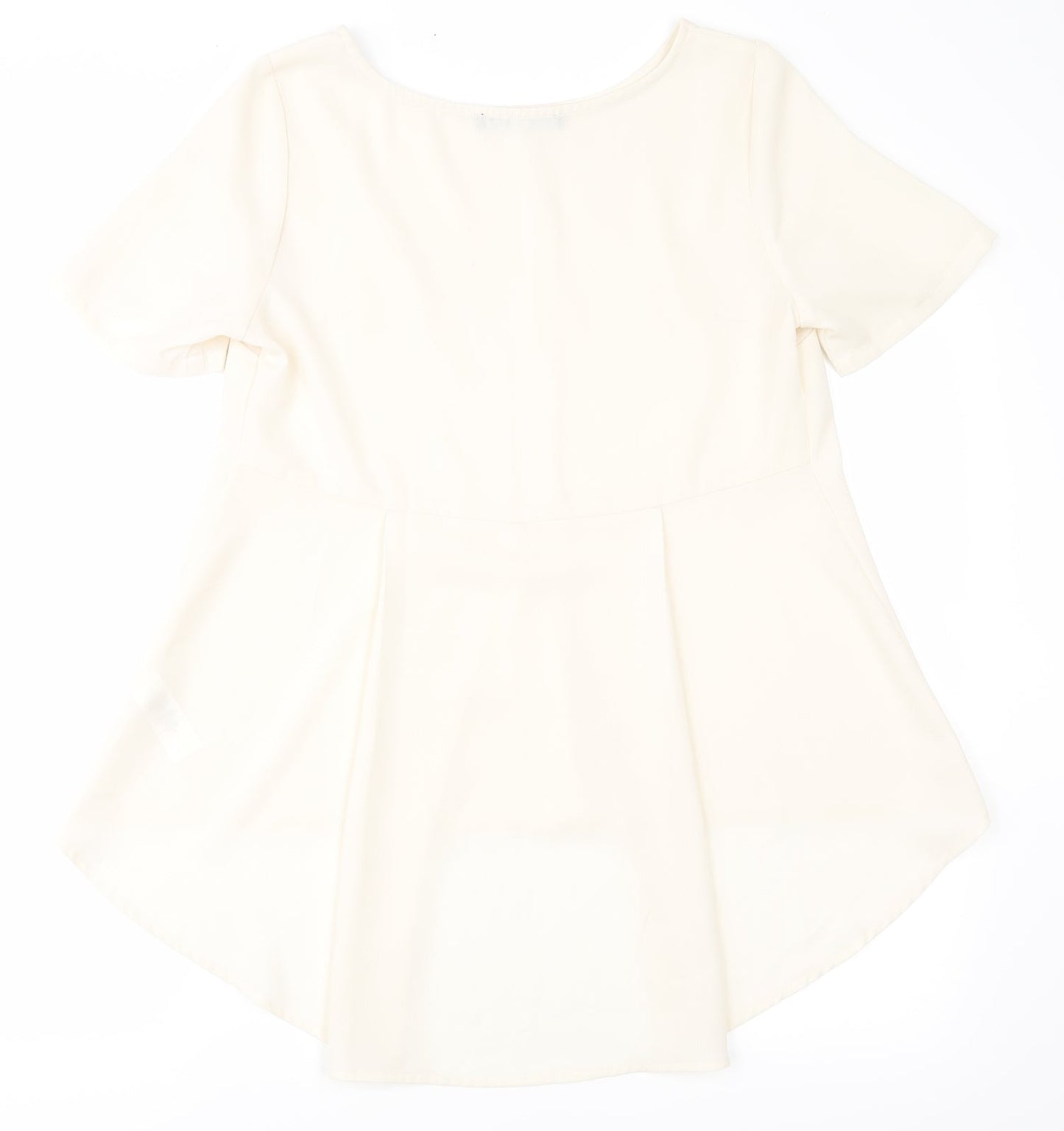Womens UK Size 10 Love Label Ivory Basic Blouse