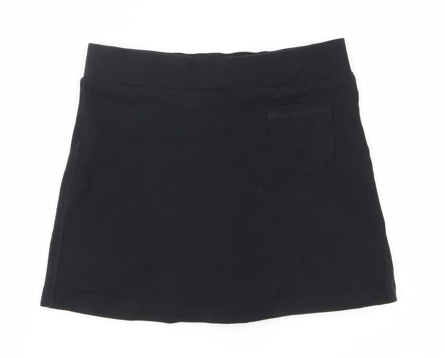 Marks and Spencer Girls Black   A-Line Skirt Size 6-7 Years