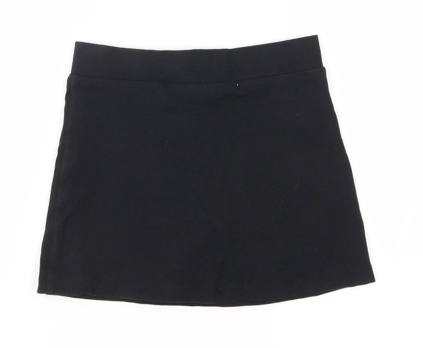 Marks and Spencer Girls Black   A-Line Skirt Size 6-7 Years