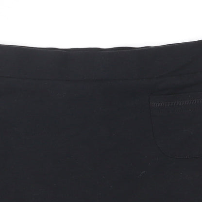 Marks and Spencer Girls Black   A-Line Skirt Size 6-7 Years