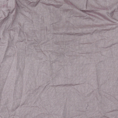 Mens UK Size 44 Marks and Spencer Red  Button-Up Long Sleeve Casual Shirt