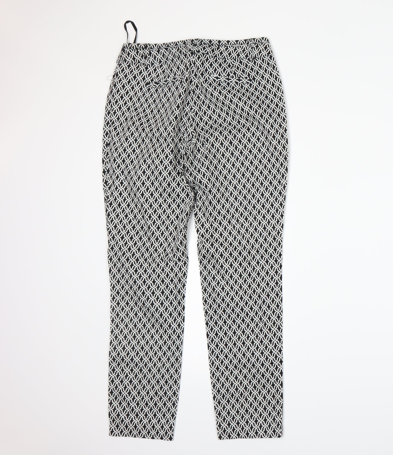 Womens UK Size 8 Dunnes Regular Fit  White Trousers