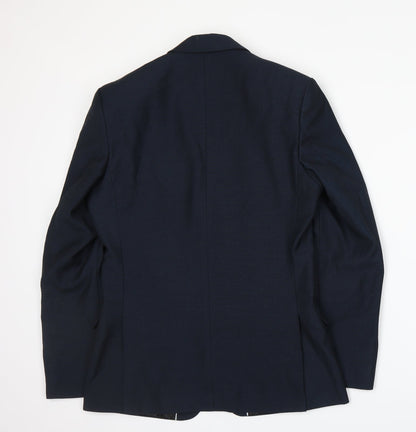 Mens UK Size S Limehaus Regular Blue Suit Jacket
