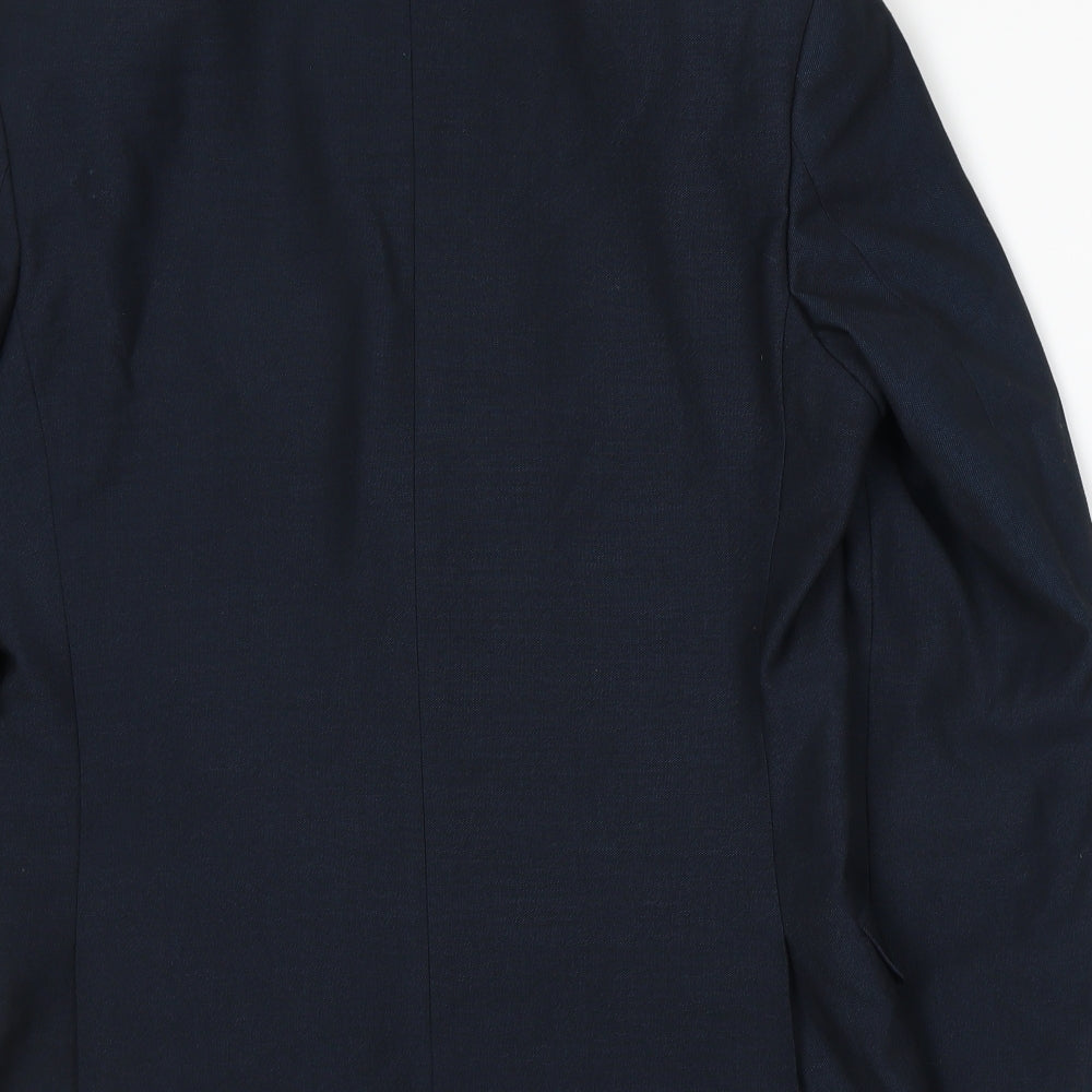 Mens UK Size S Limehaus Regular Blue Suit Jacket