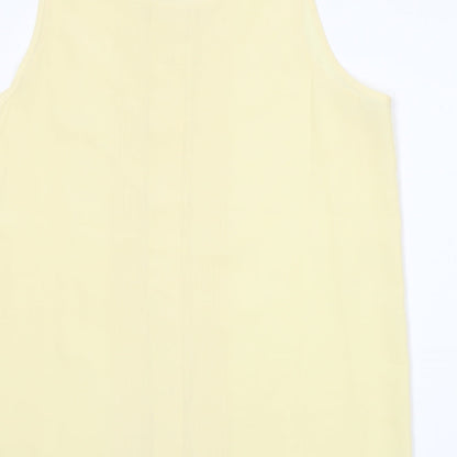 Womens UK Size 14 Classic Yellow Basic Blouse