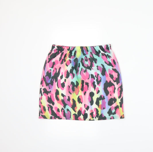 Womens UK Size M Preworn A-Line Rayon Skirt