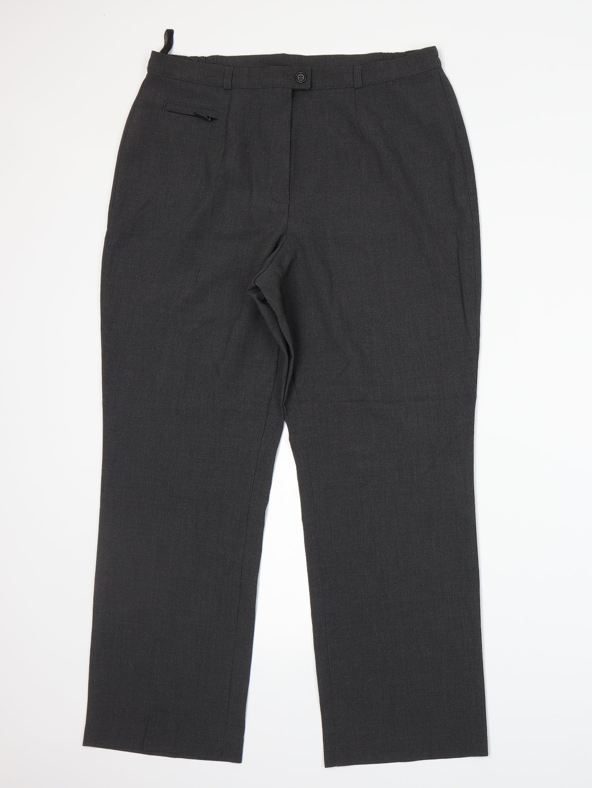 Womens UK Size 14 Marks and Spencer Regular Fit  Grey Trousers