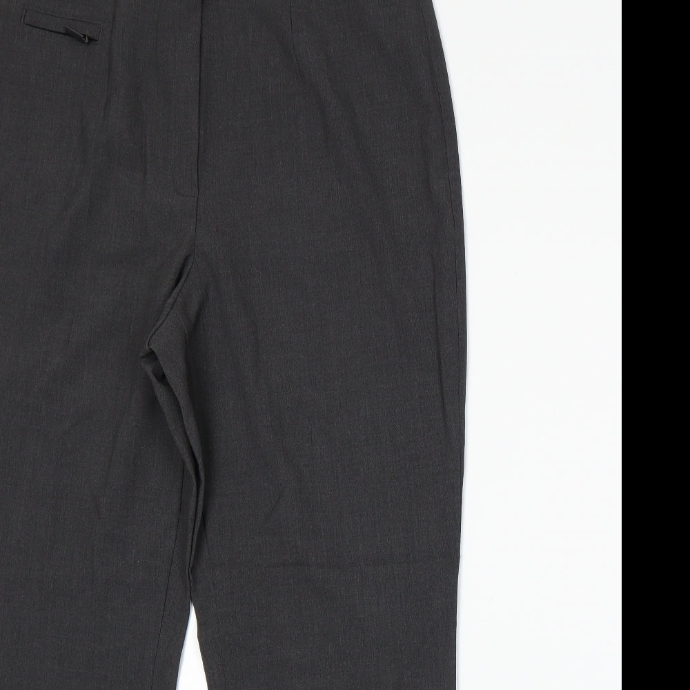 Womens UK Size 14 Marks and Spencer Regular Fit  Grey Trousers
