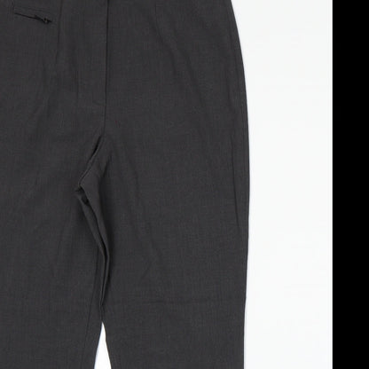 Womens UK Size 14 Marks and Spencer Regular Fit  Grey Trousers