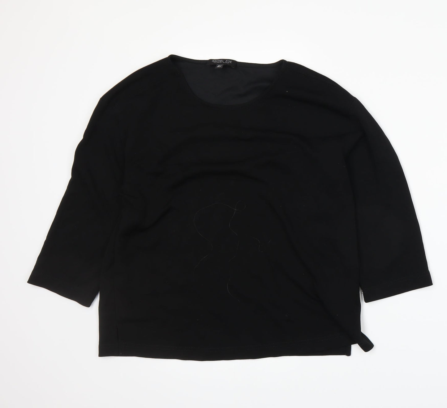 Womens UK Size S Rachel Zoe Black Basic T-Shirt