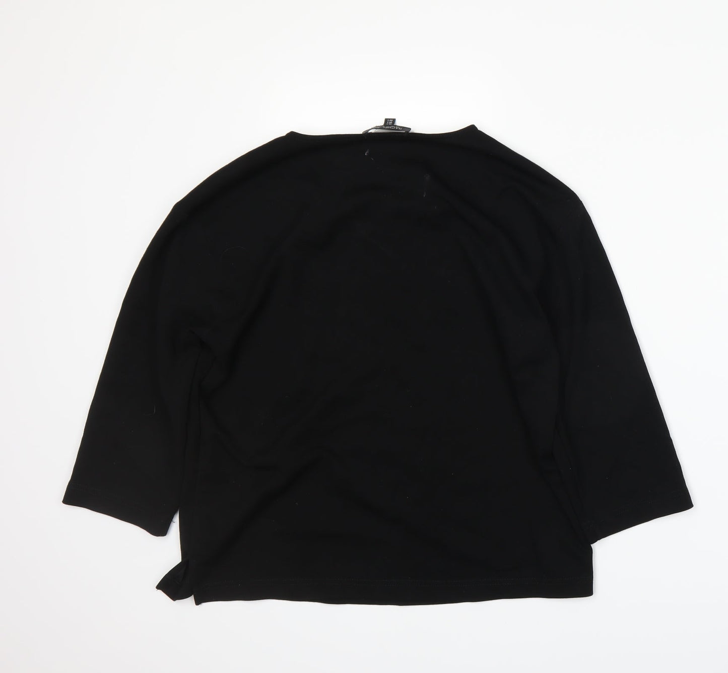 Womens UK Size S Rachel Zoe Black Basic T-Shirt