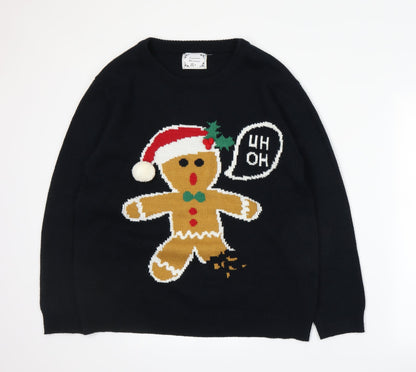 Preworn Mens Blue  Knit Pullover Jumper Size M