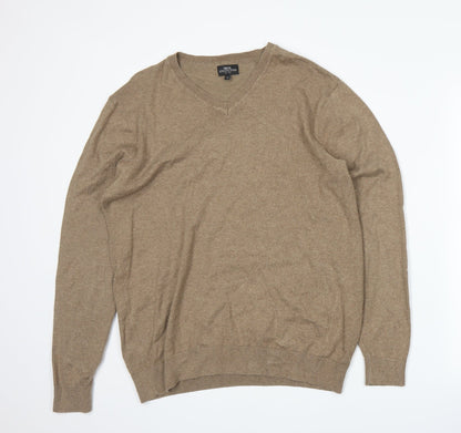 NEXT Mens Brown  Knit Pullover Jumper Size M
