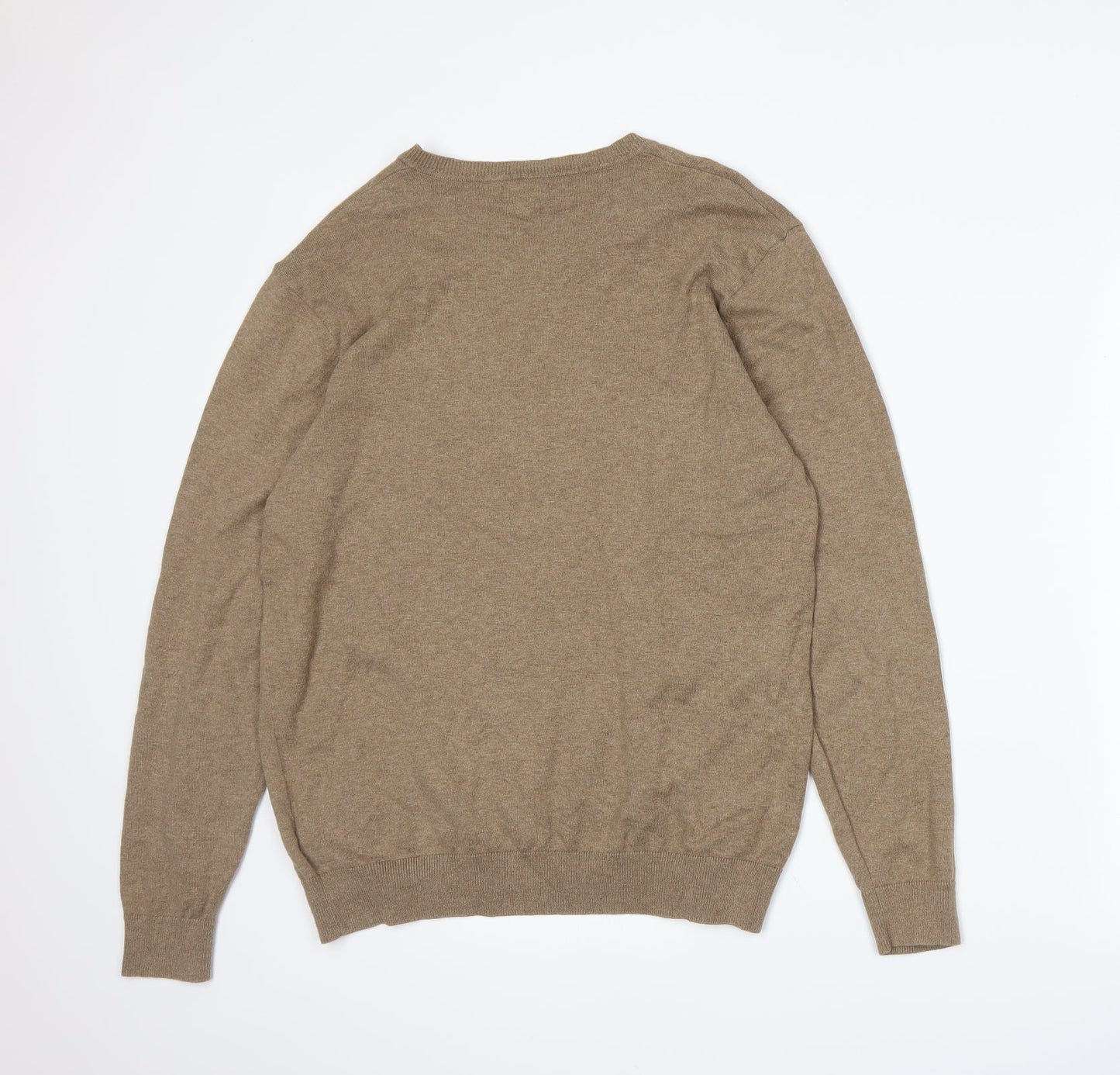 NEXT Mens Brown  Knit Pullover Jumper Size M