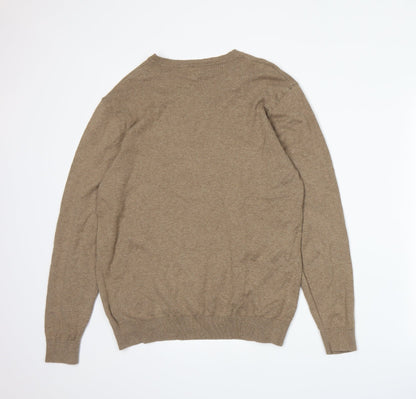 NEXT Mens Brown  Knit Pullover Jumper Size M