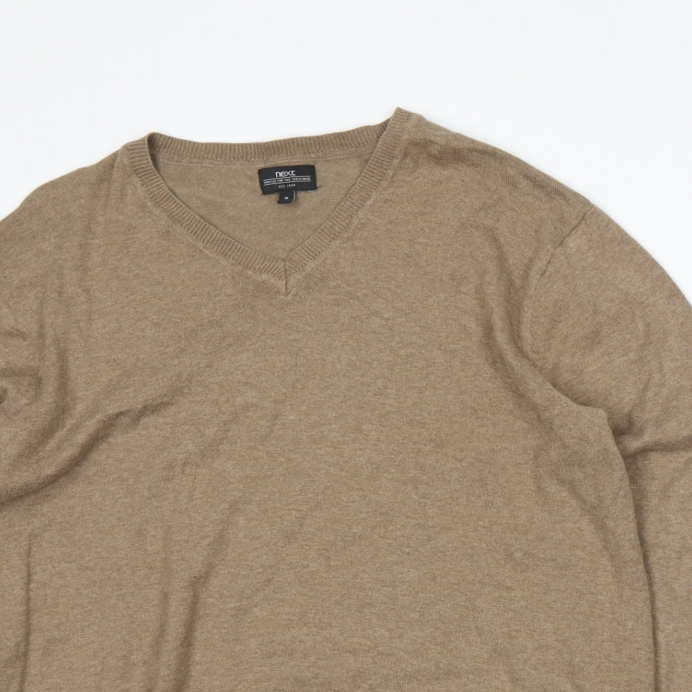 NEXT Mens Brown  Knit Pullover Jumper Size M