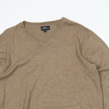 NEXT Mens Brown  Knit Pullover Jumper Size M