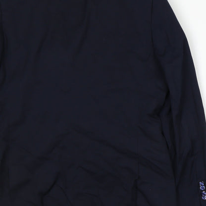 Mens UK Size L Greenwoods Regular Blue Suit Jacket