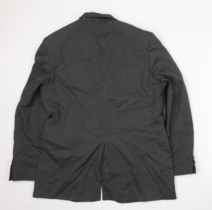 Mens UK Size L George Regular Grey Suit Jacket