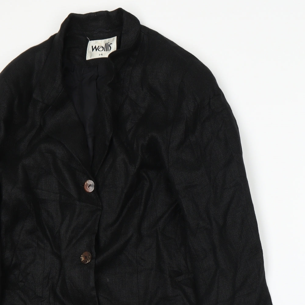 Wallis Womens Black   Jacket Suit Jacket Size 14