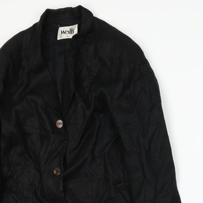 Wallis Womens Black   Jacket Suit Jacket Size 14