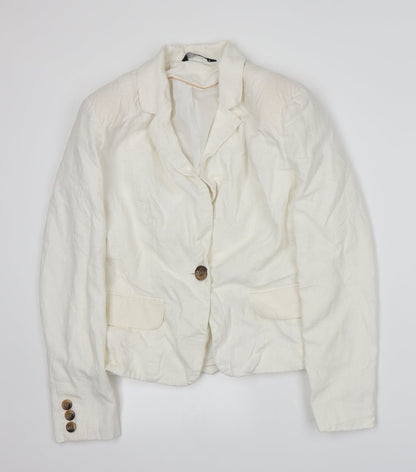 F&F Womens White   Jacket Suit Jacket Size 14
