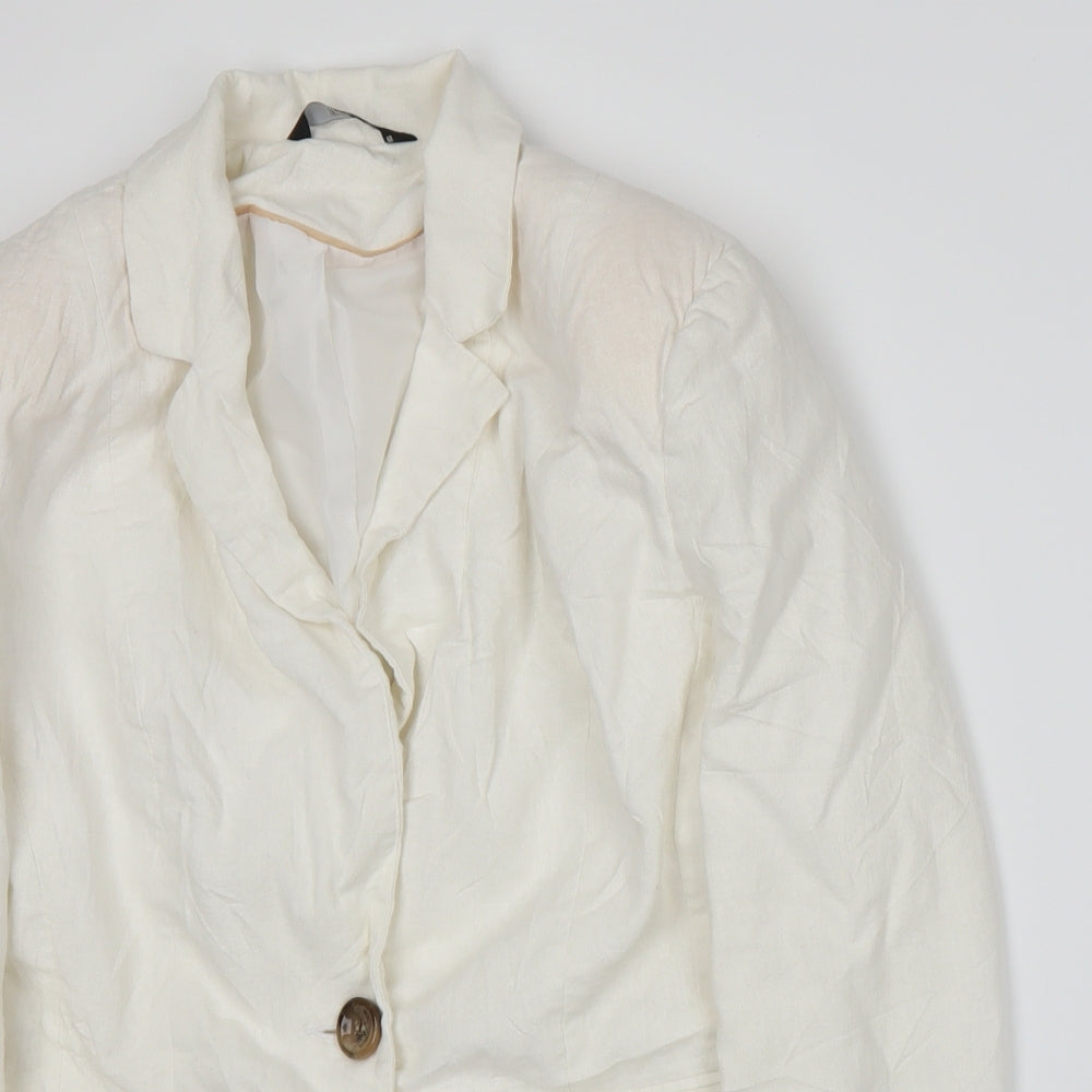 F&F Womens White   Jacket Suit Jacket Size 14