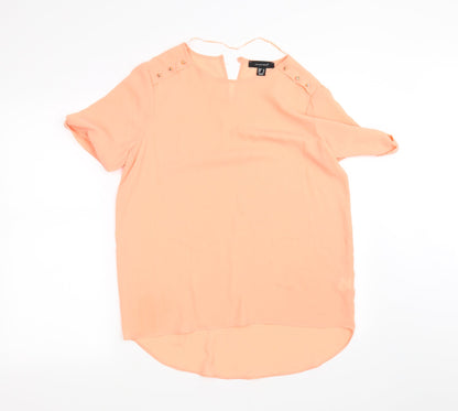 Womens UK Size 12 Atmosphere Orange Basic Blouse