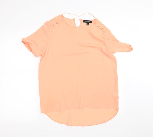 Womens UK Size 12 Atmosphere Orange Basic Blouse