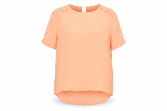 Womens UK Size 12 Atmosphere Orange Basic Blouse