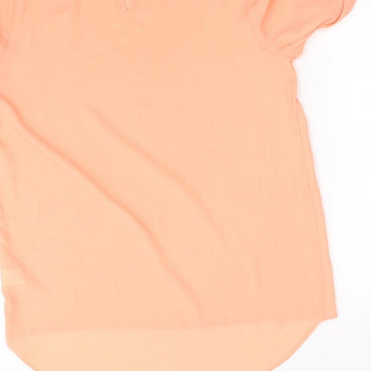 Womens UK Size 12 Atmosphere Orange Basic Blouse