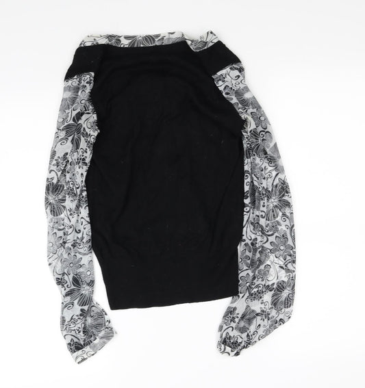 F&F Womens Black   Basic Blouse Size 8