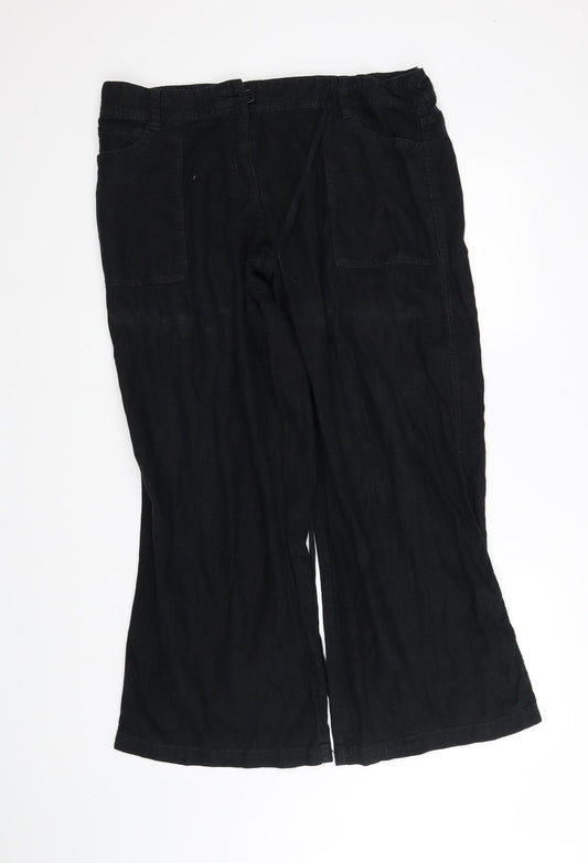NEXT Womens Black   Sweatpants Trousers Size 14 L28 in