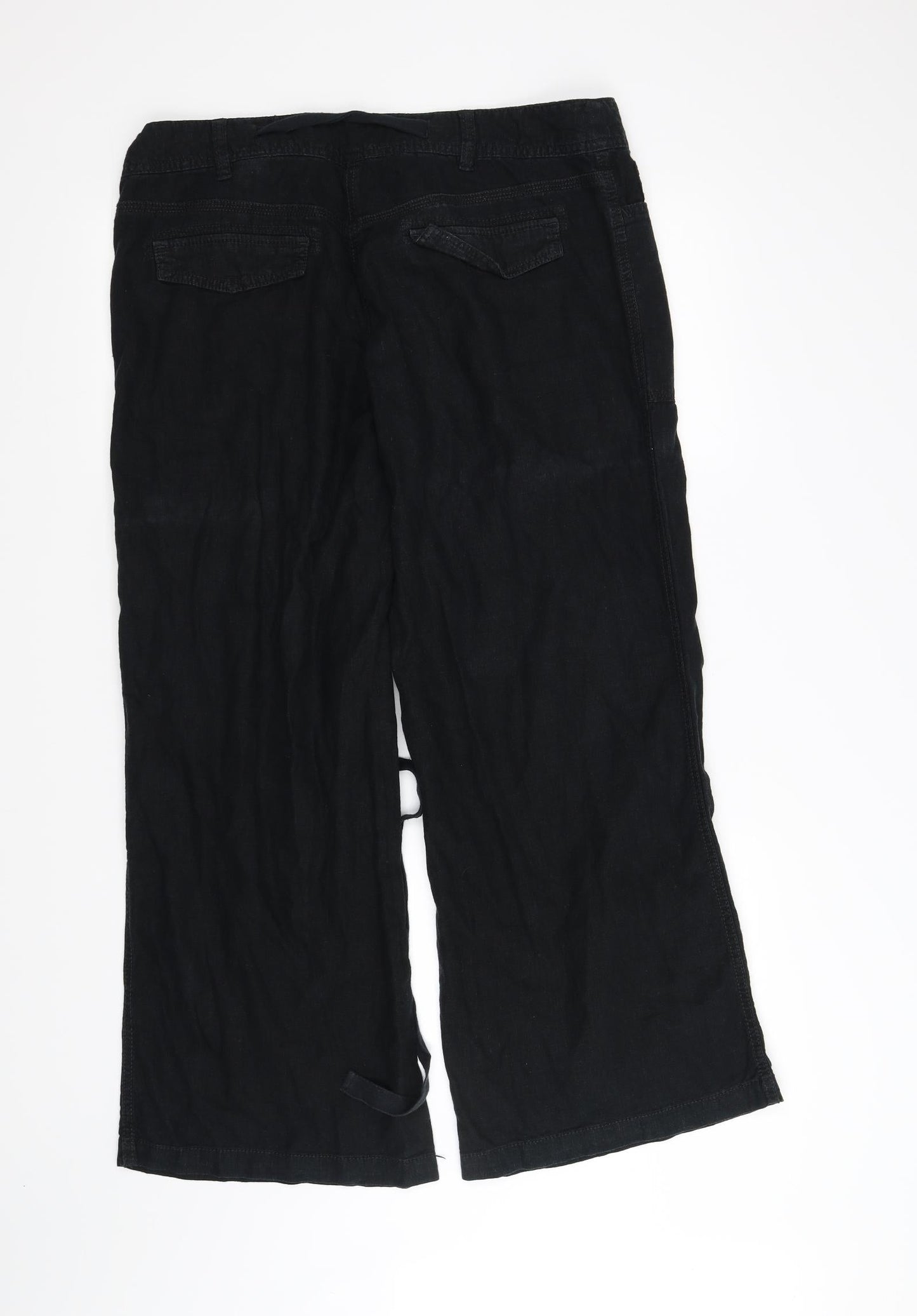 Womens UK Size 14 NEXT Regular Fit Sweatpants Black Trousers