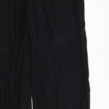 Womens UK Size 14 NEXT Regular Fit Sweatpants Black Trousers