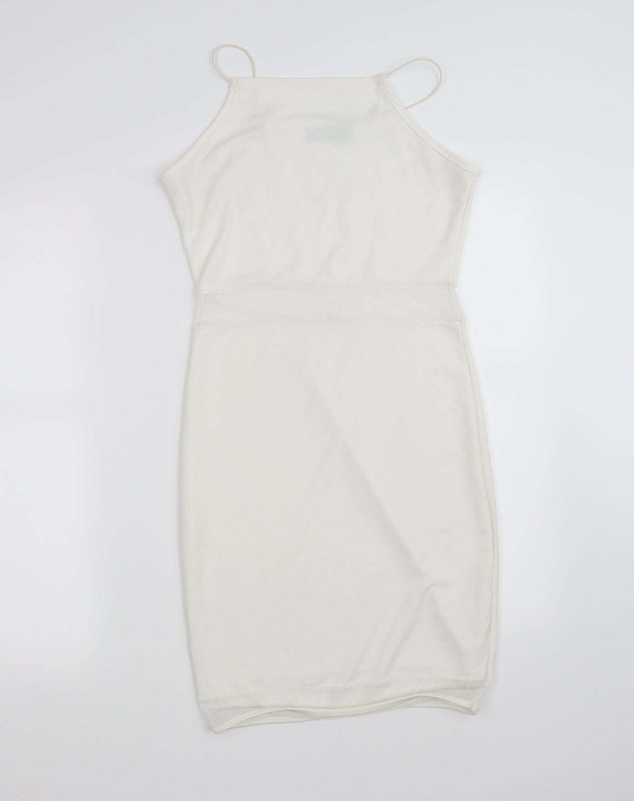 Missguided Womens White   Fit & Flare  Size 10