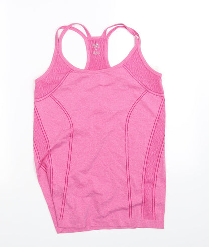 Womens UK Size M pre worn Pink Basic Tank