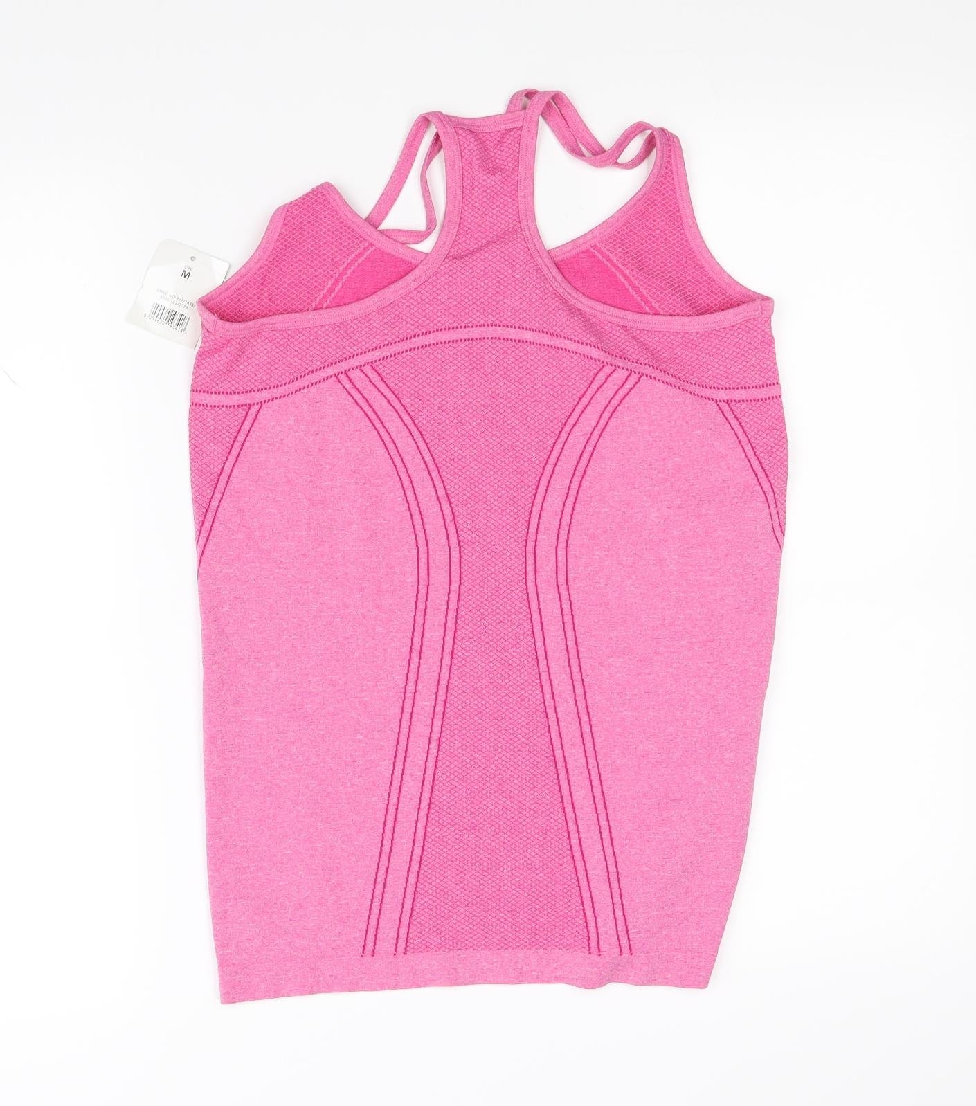 Womens UK Size M pre worn Pink Basic Tank