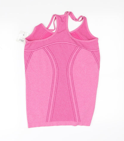 Womens UK Size M pre worn Pink Basic Tank
